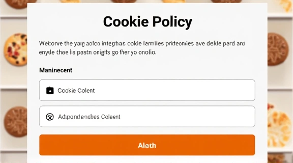 Illustration of a cookie consent banner with options to accept or decline