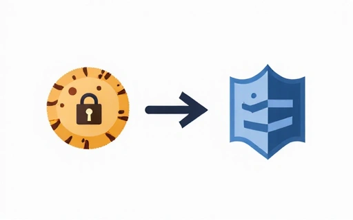 Illustration of a first-party cookie symbol, representing direct website interaction