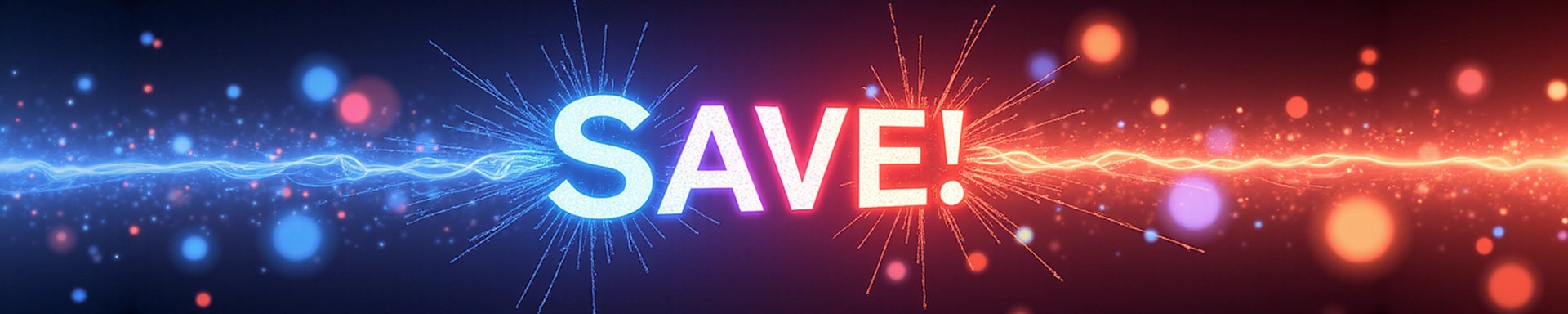 Abstract representation of savings and hot deals